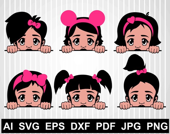 Download Peek A Boo Svg Bundle Peeking Girl Svg Free Peekaboo Kids Etsy