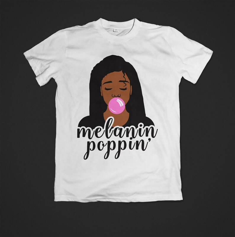 Download Melanin poppin svg Pretty black woman Silhouette Clipart ...