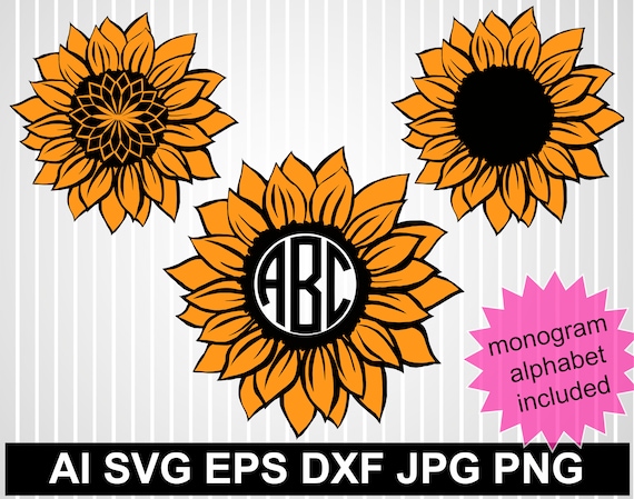 Silhouette Sunflower Svg Free