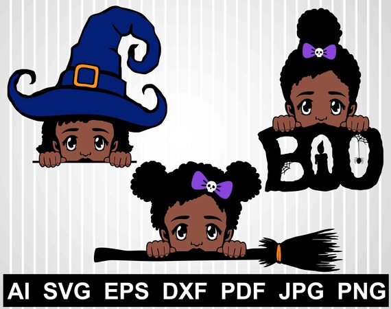 Download Halloween Peek A Boo Svg Bundle Black Woman Svg Free Boo Etsy