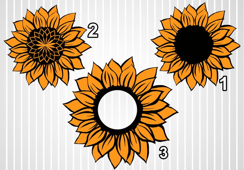 Download Sunflower svg bundle free design clipart Sun svg cuts ...