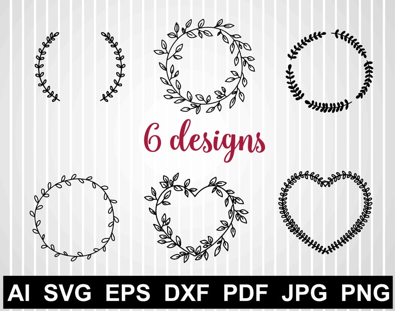 Download Floral wreath Vector design Laurel wreath svg file for ...