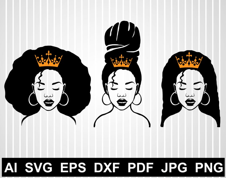 Download Black Girl Svg File For Cricut Black Woman Silhouette African American Svg Vector Curly Hair Svg Free Strong Mom Blessed Svg Queen Crown Png Clip Art Art Collectibles Delage Com Br