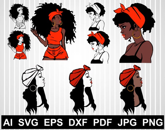 Download Black Woman Svg African American Svg Cuts Files For Cricut Etsy