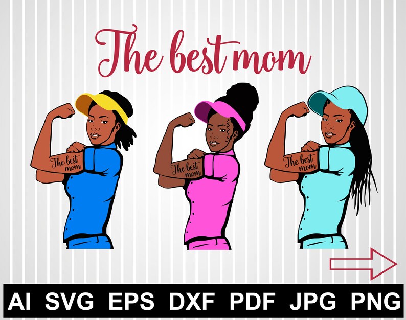 Download Rosie the riveter svg files for cricut Afro girl ...