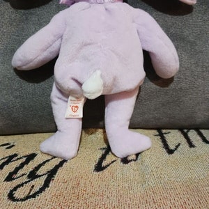 TY Beanie Baby FLOPPITY the Purple Bunny style 4118 image 9