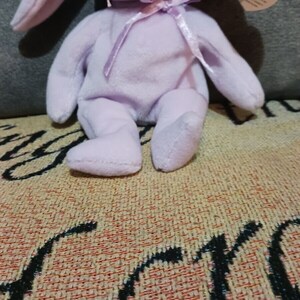 TY Beanie Baby FLOPPITY the Purple Bunny style 4118 image 2