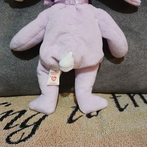 TY Beanie Baby FLOPPITY the Purple Bunny style 4118 image 7