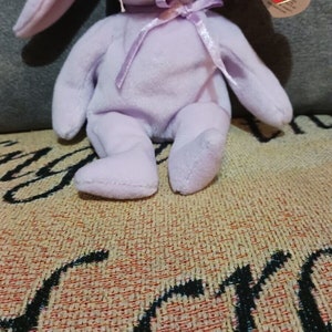 TY Beanie Baby FLOPPITY the Purple Bunny style 4118 image 3