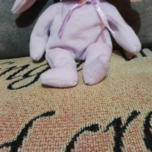 TY Beanie Baby FLOPPITY the Purple Bunny style 4118 image 1