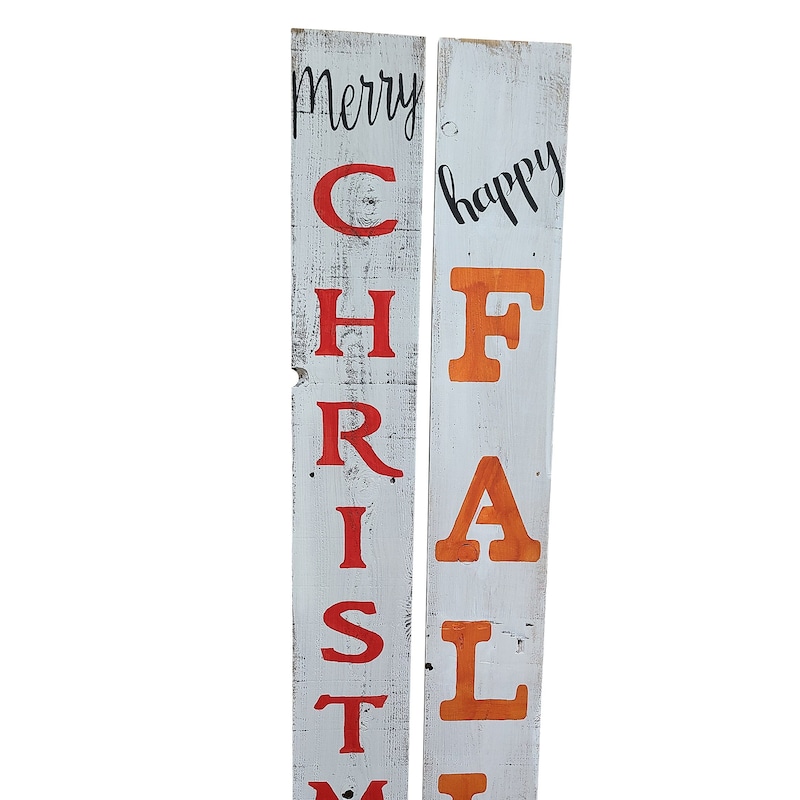 Reversible Fall Sign Reversible Porch Sign - Etsy