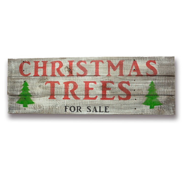 Christmas Tree for Sale Sign Reclaimed Rustic Wood Etsy