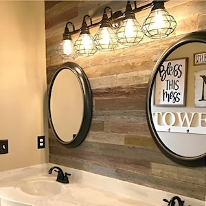 Peel & Stick Rustic Reclaimed Barn Wood Paneling Bild 1