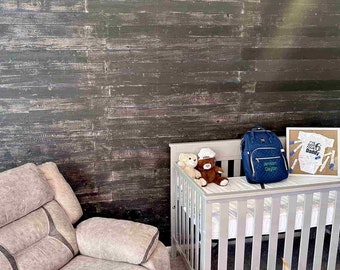 Real Weathered Wood Planks Walls Rustic Reclaimed Barn Wood Paneling Accent  Walls, Easy Nail up Application 