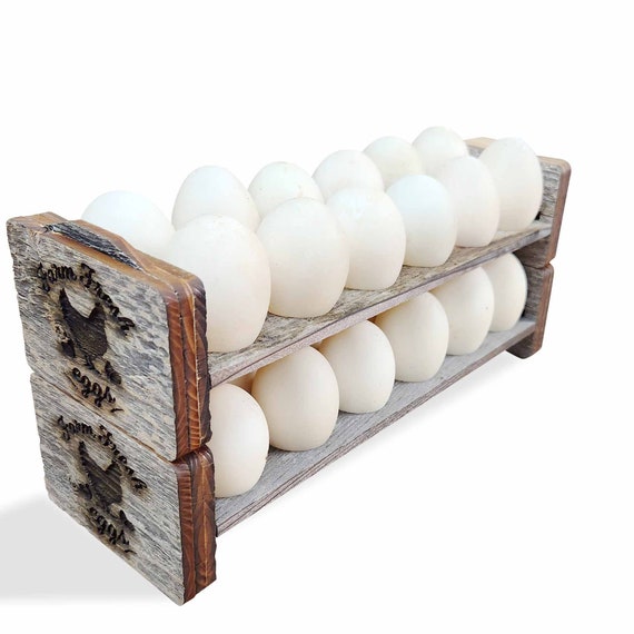 Egg Holder Tray Countertop Stackable Egg Rack for Fresh Eggs 