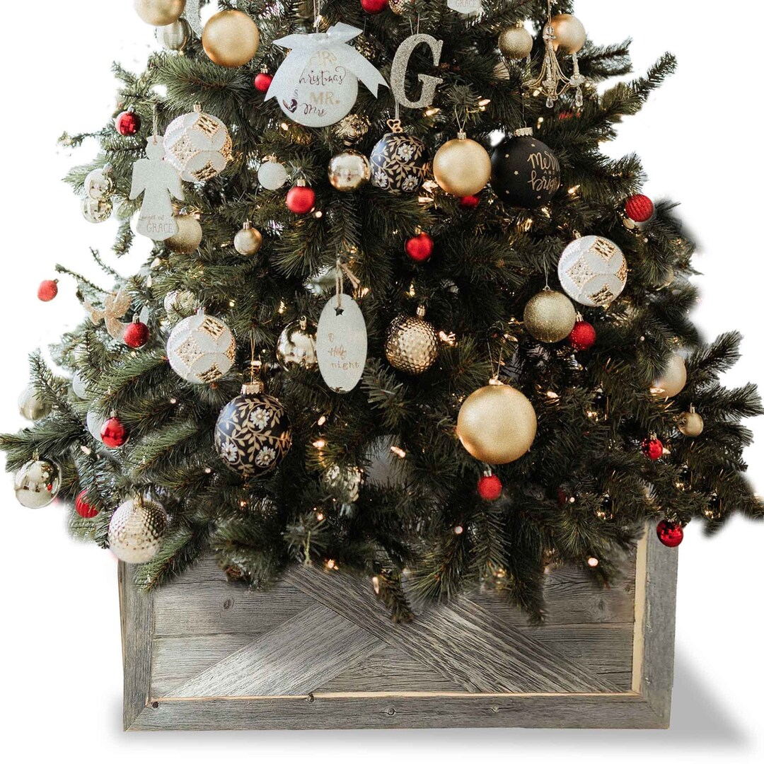 Reclaimed Wood Box for Christmas Tree Etsy