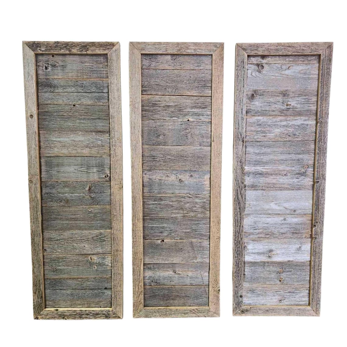 Rustic Shutter Signs Blank Signs Rustic Framed Shutter Style – Made From Reclaimed Wood - Etsy