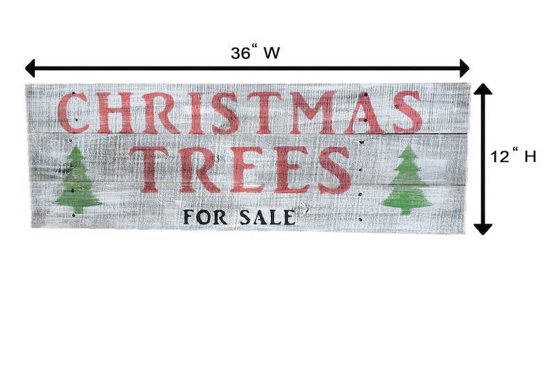 Christmas Tree for Sale Sign Reclaimed Rustic Wood Etsy