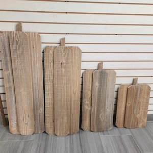 Rustic Blank Pumpkin Signs for fall porch decor, perfect for painting or as is, custom fall decor