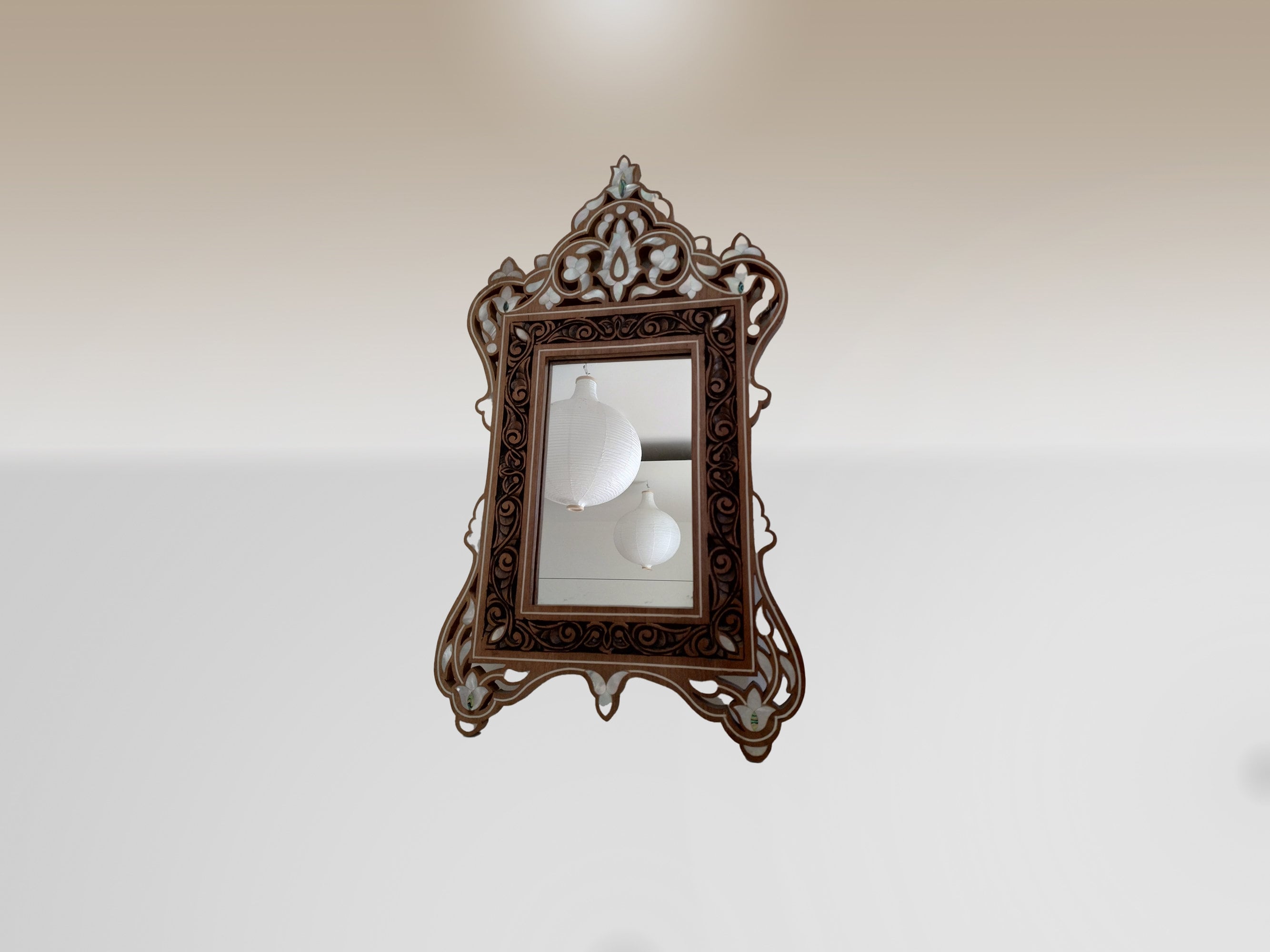 DOITOOL Mini-Wandspiegel, dekorativer Spiegel, kleiner Wandspiegel,  Verzierung, Mini-Hauszubehör, Vintage-Spiegel, Handarbeit, 2. 83 x 2. 40 x  99 cm