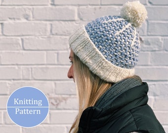 Flurries Chunky Hat Knitting Pattern