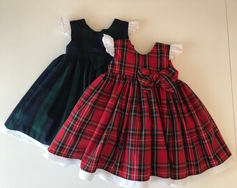 newborn tartan dress