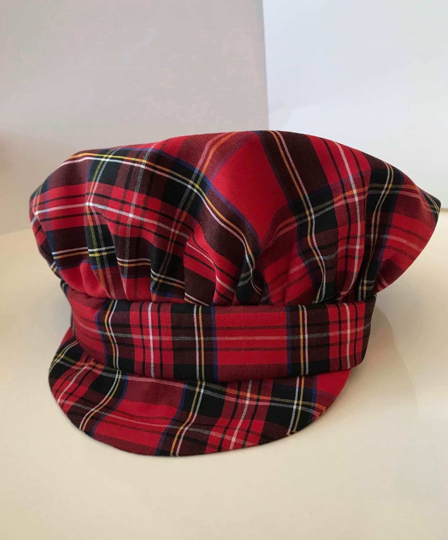Baker Boy Hat Boys Hat Baby Hat Tartan Hat Baby Cap Red | Etsy