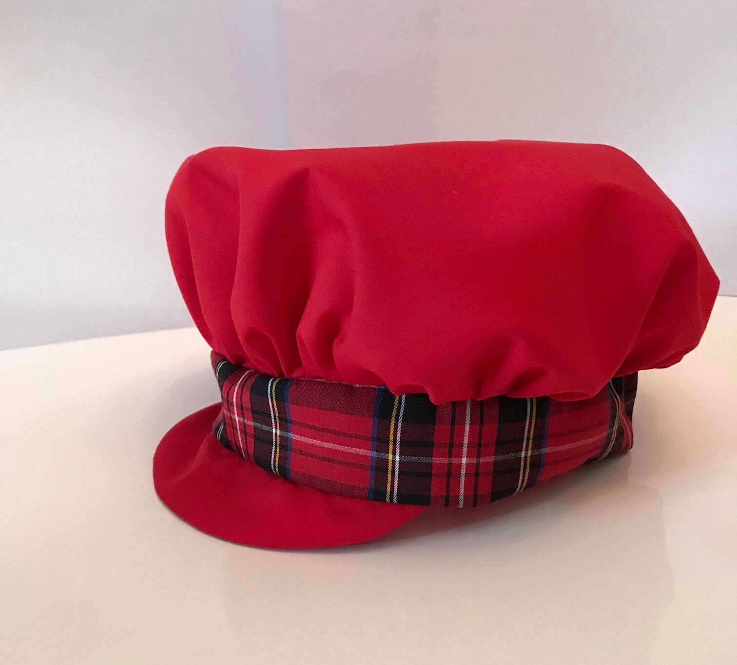 Baker Boy hat boys hat baby hat tartan hat baby cap red Etsy
