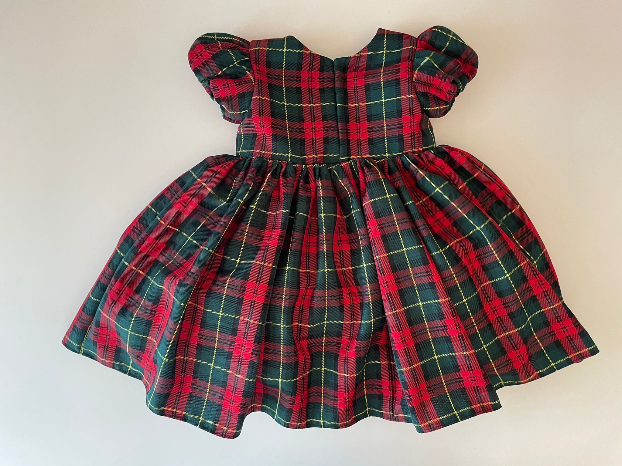 green plaid baby dress Hamilton Plaid Navy & Green Sally Dress – Classic Whimsy