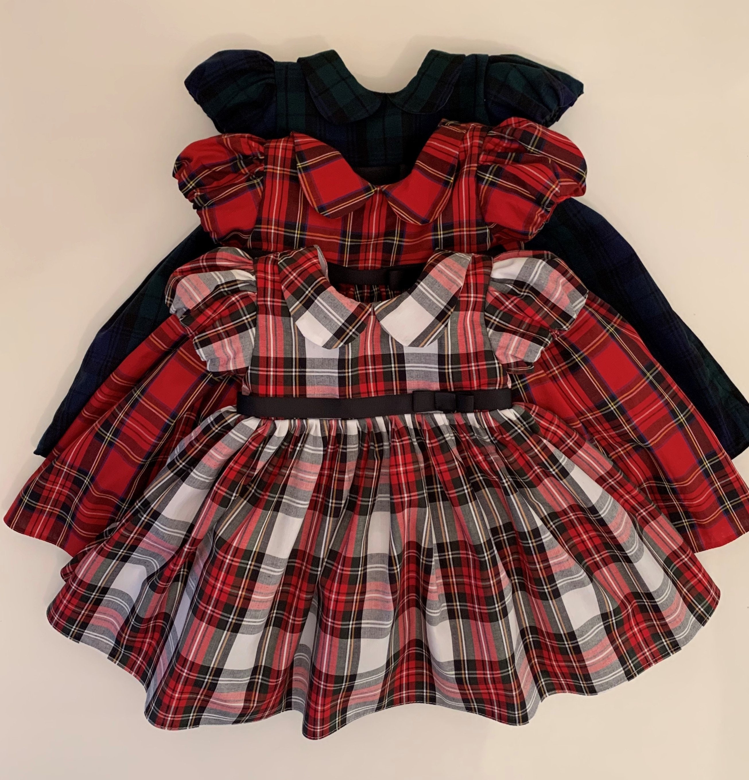 Red Plaid Baby Dress Etsy Singapore