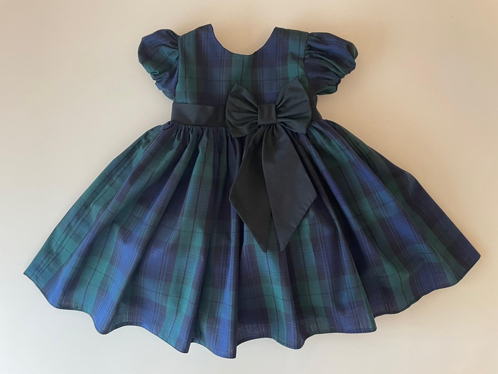 Black Watch Tartan Dress Set baby Dress Set tartan Dress girls Dress toddler Dress birthday Dress plaid Baby plaid Dress christmas Dress set Etsy