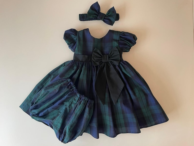 Blackwatch Tartan dress set.