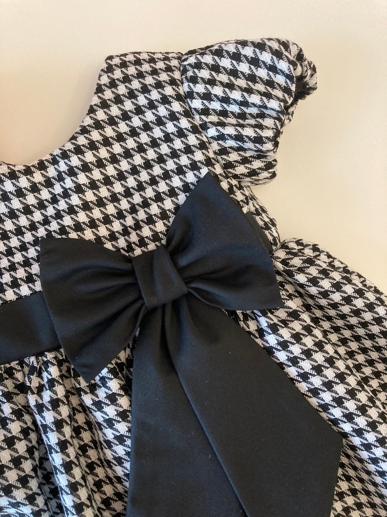 Black & White party dress-Baby dress-Spring dress-Summer dress-Girls dress-Toddler dress-Birthday dress-Xmas Baby dress-1st Birthday dress image 2
