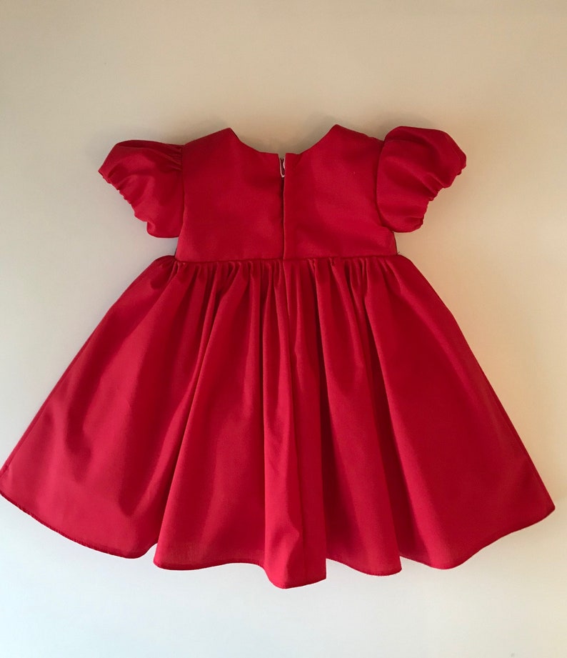 Red & Tartan Party Dress-baby Dress-tartan Party Dress-tartan - Etsy UK