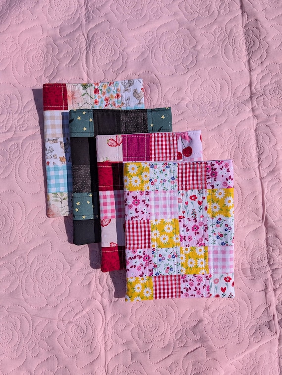 Patchwork Quilted Paperback Book Sleeve