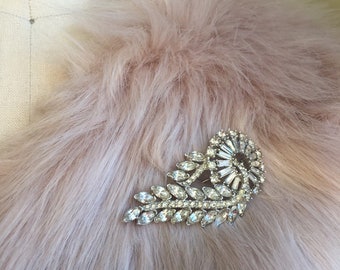 Vintage Spiral Brooch. costume jewelry. Jewelry under 20. Gifts for her. Formal accessories. Glamorous accent piece. Eco-friendly.