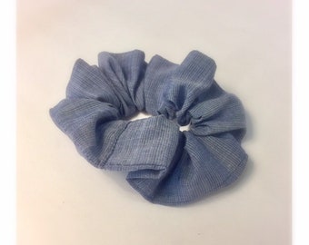Handmade Scrunchie. Denim scrunchie. Handmade accessories. Hair accessories. Gifts under 10. Hair scrunchies. Handmade gifts. Denim.