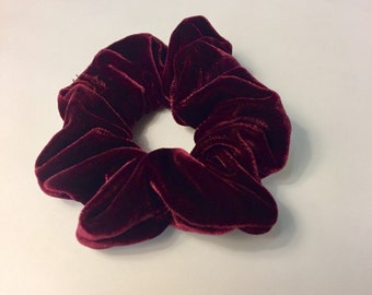 Handmade Velvet Scrunchie. Hair accessories. Gifts under 10. Ideas for her. Holiday 2024. Slow fashion. Made in USA. Ethically made.
