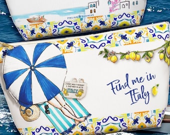 Amalfi Coast Lemon Clutch: Italian Summer Travel Bag