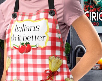Italian Cooking Apron: Pasta & Amore, Italians Do It Better