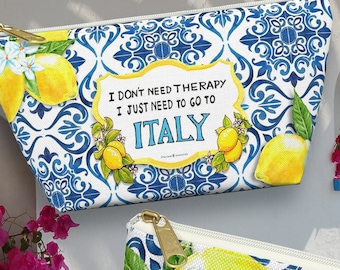 Italian Tile Clutch: Amalfi Coast Lemon Theme Bag