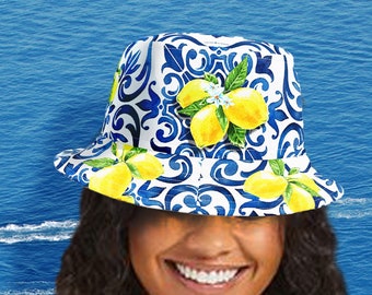 Italian Holiday Hat Tiles and Lemons by Italian Summers