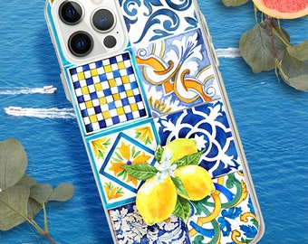 Phone Case Sicilian Spring lemons, Italy gift, Italy lover, Italy, Italy traveller, Amalfi Coast, Capri, Sicily, Italy theme, Ciao