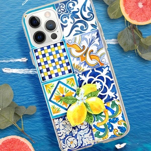 Phone Case Sicilian Spring lemons, Italy gift, Italy lover, Italy, Italy traveller, Amalfi Coast, Capri, Sicily, Italy theme, Ciao