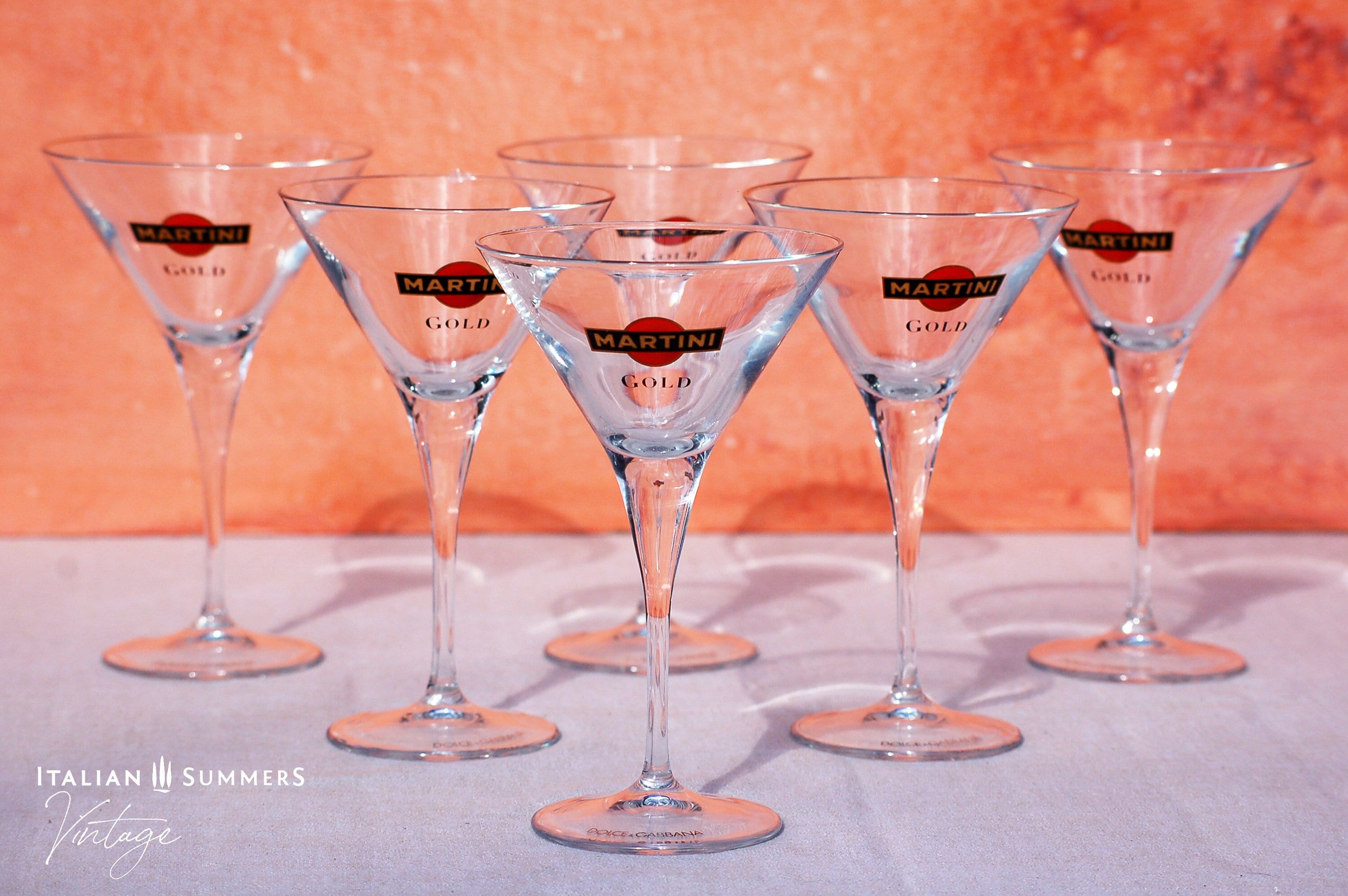 Special Edition 'martini Gold' Cocktail Glasses