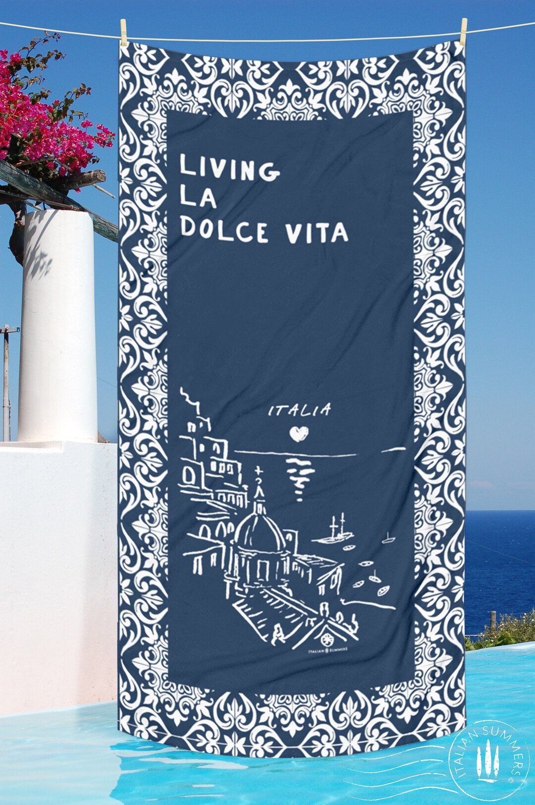 Italy Beach Towel POSITANO BEACH, Italy Lovers, Italy Vacation, Italy