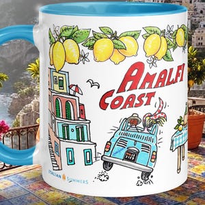 Amalfi Coast Mug: Italy Souvenir with Sorrento Lemons image 7
