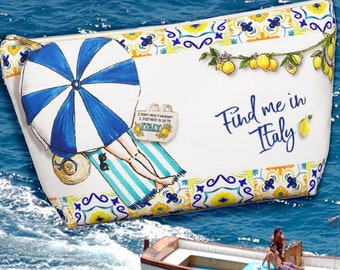 Amalfi Coast Lemon Clutch: Italian Summer Travel Bag