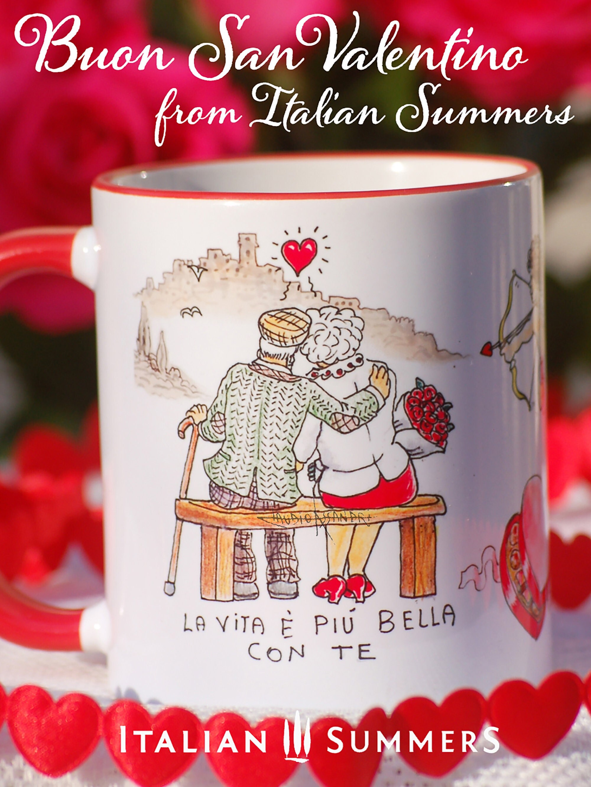 Tazza personalizzata buon san valentino ti amo con foto