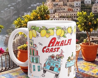 Mok Amalfikust: Italië souvenir met Sorrento-citroenen
